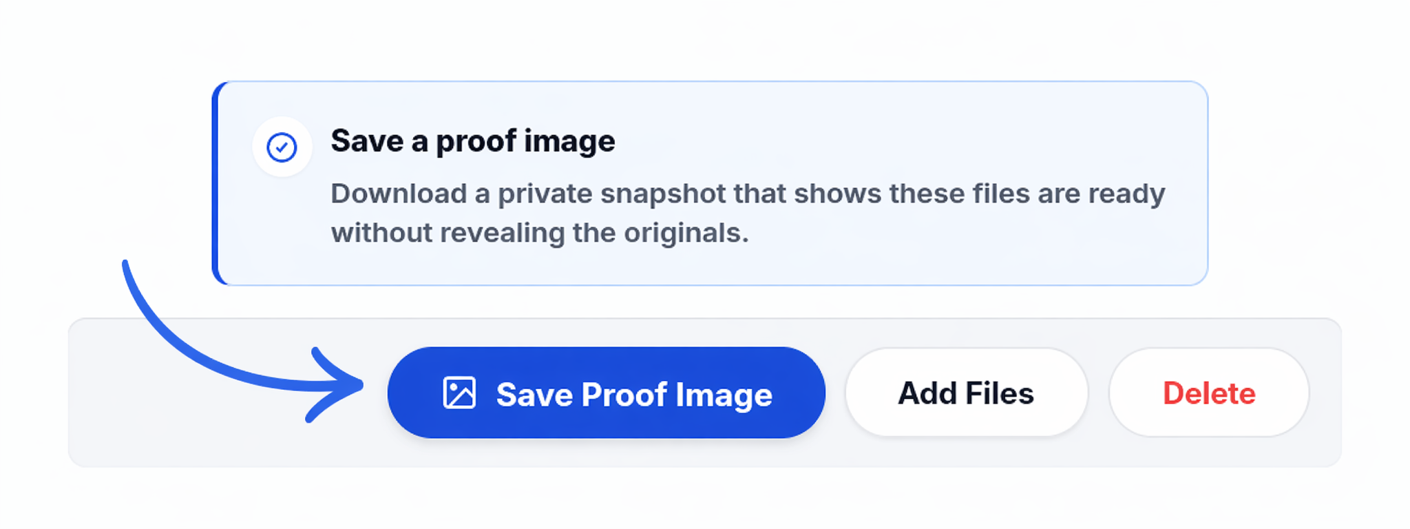 Save Proof Image button in a finalized DealSend folder